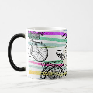 bike riding joy mug with inspirational saying