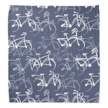 Bike Riding Pattern | Medium Warm Blue