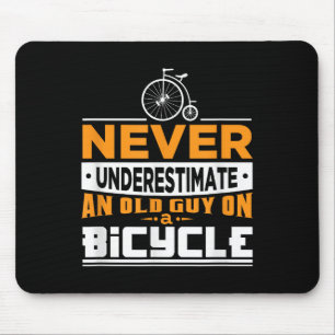 Bike Shirt For Grandpa Cyclist Rider Cycle Quote A Mouse Pad
