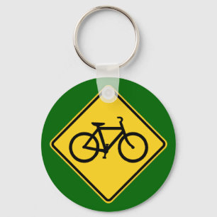 bike sign keychain