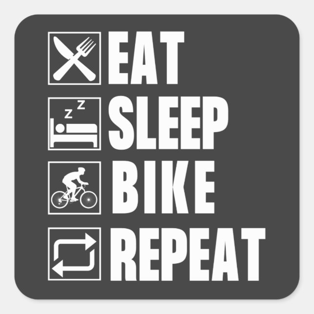 BIKE SQUARE STICKER (Front)