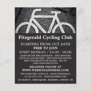 Bike Symbol, Cycling Club Advertising Flyer