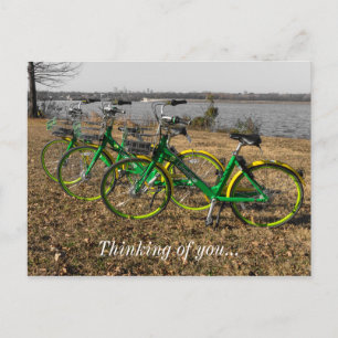 Bike Triplets Postcard