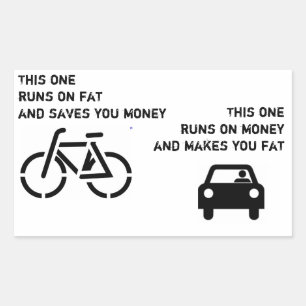 Bike vs Car Sticker