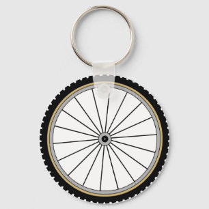 Bike Wheel Keychain