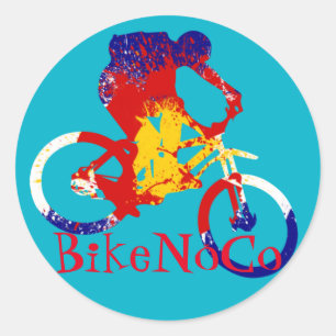 BikeNoCo Colorado flag sticker