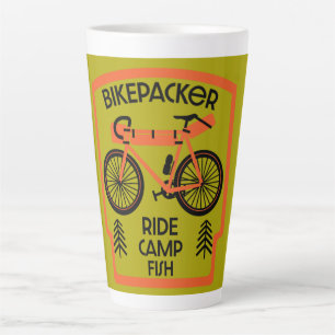 Bikepacker Fish And Camp  Coffee Mug