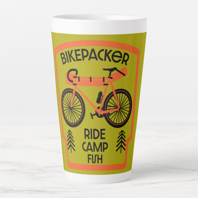 Bikepacker Fish And Camp  Coffee Mug (Front)