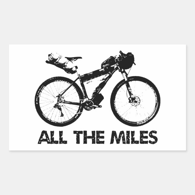 Bikepacking All The Miles Sticker (Front)