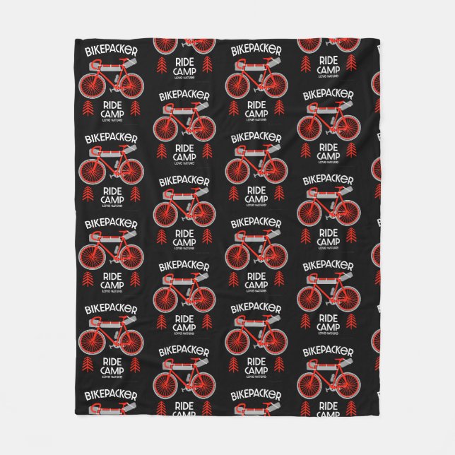 Bikepacking | Backpacking | Touring | Camping Fleece Blanket (Front)