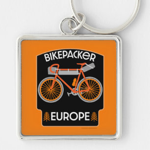 Bikepacking Europe Keychain