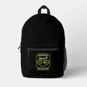 Bikepacking New Zealand Printed Backpack