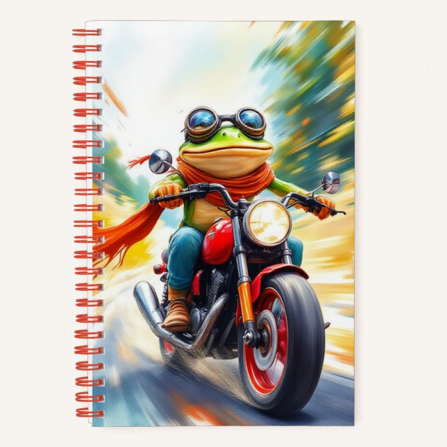 Biker, Author Natasha Us   Notebook (Front)