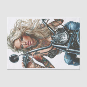 Biker Babe14 Tissue Paper