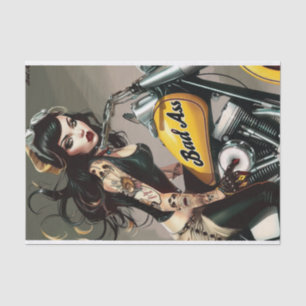 Biker Babe2 Bad to the Bone Edition Tissue Paper