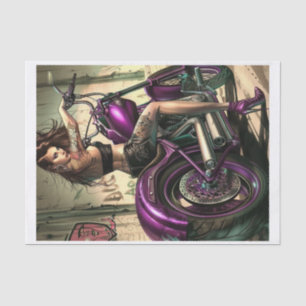 Biker Babe4 Bad to the Bone Edition Tissue Paper