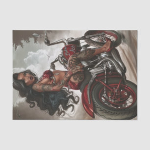Biker Babe7 Bad to the Bone Edition Tissue Paper