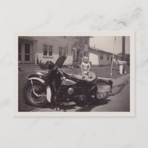 biker baby invitation