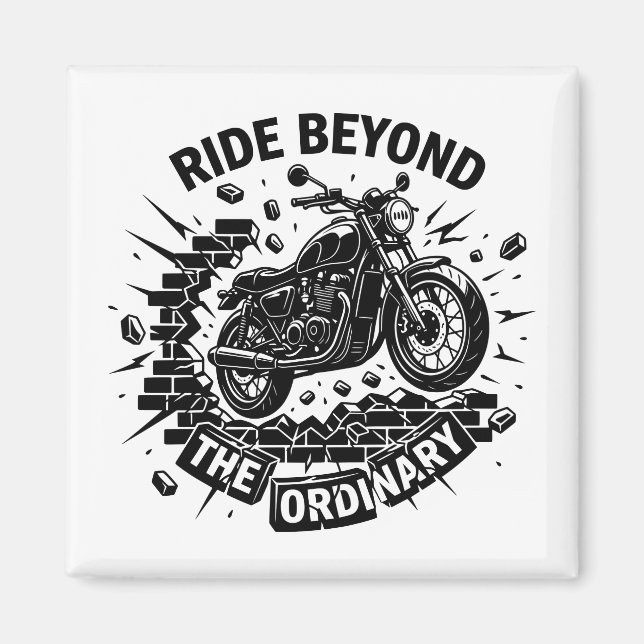 Biker Beyond Limits Ride Magnet (Front)