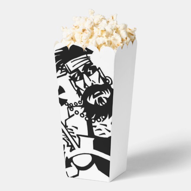 Biker black white popcorn boxes (Popped)