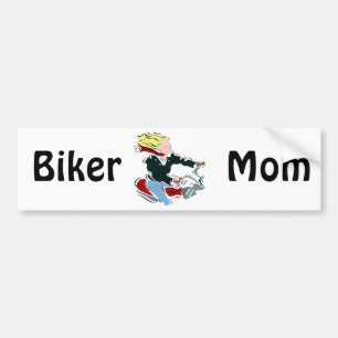 Biker Blonde Bumper Sticker