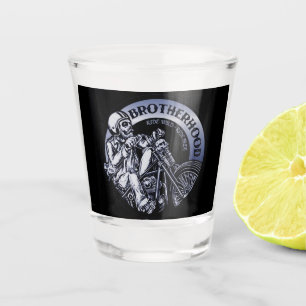Biker Brotherhood Black  Shot Glass