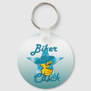 Biker Chick #7 Keychain