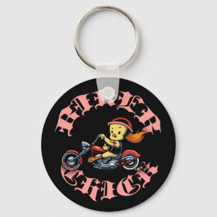 Biker Chick II Keychain