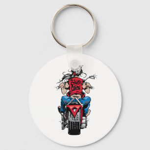Biker Chick Keychain