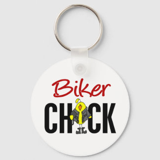 Biker Chick Keychain