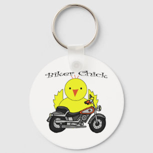 Biker Chick Keychain