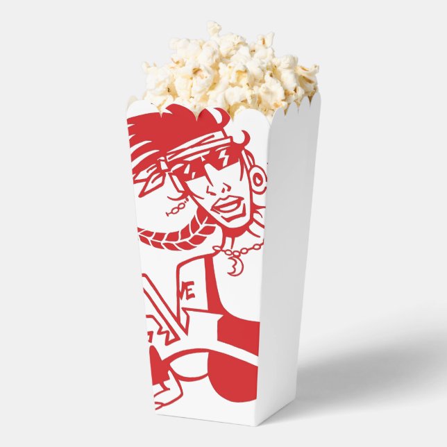 Biker Chick red white popcorn boxes (Popped)