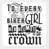 Biker Chick Sticker