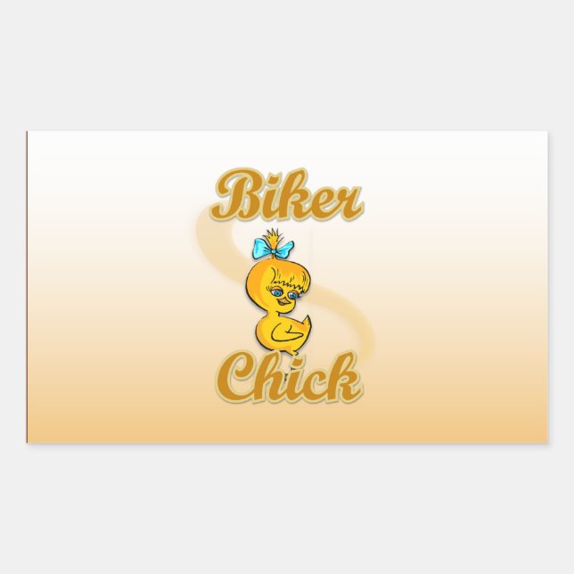 Biker Chick Sticker (Front)