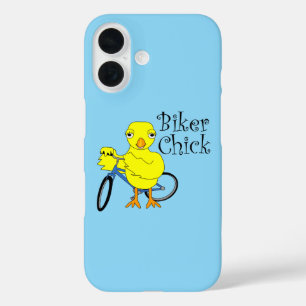 Biker Chick Text iPhone 16 Case