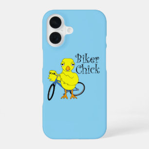 Biker Chick Text iPhone 16 Case