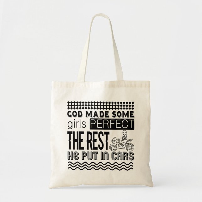 Biker Chick Tote Bag (Front)