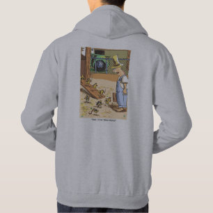 Biker Chicks grey hooded sweatshirt back