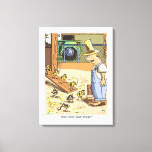 Biker Chicks white canvas print