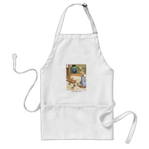 Biker Chicks white standard chef apron