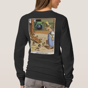Biker Chicks women black long sleeve shirt back