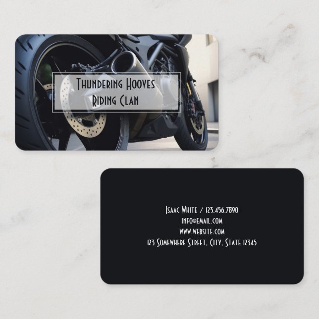 Biker Club Business Card (Front/Back)