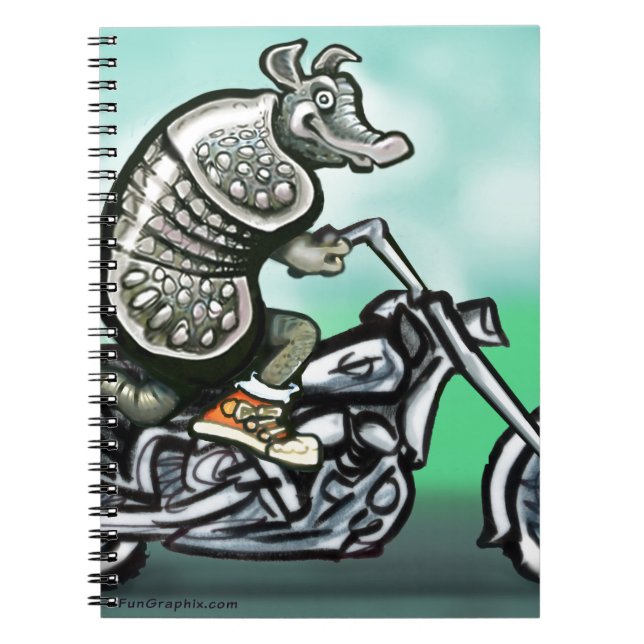 Biker Club Dillo Notebook (Front)
