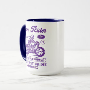 Biker Club Style Iron Rider Mug