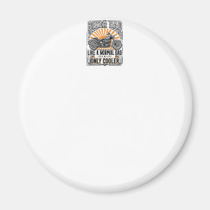 Biker Dad Vintage Motorcycle Vector Design_1 Magnet