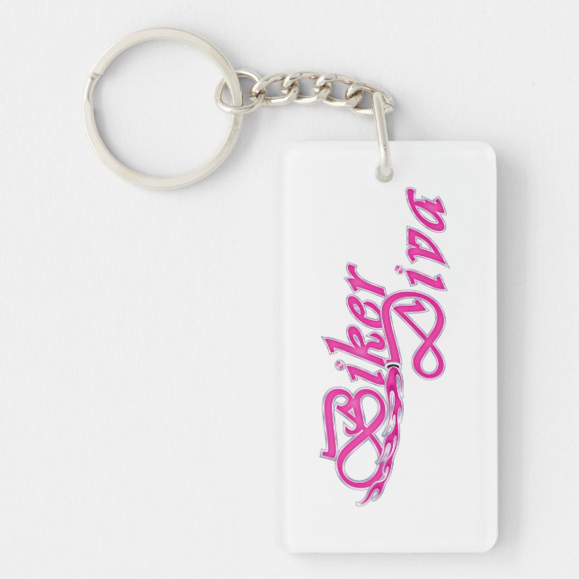 Biker Diva Keychain (Front)