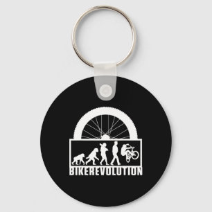 Biker Evolution Cycling Bike Bmx Mtb Mountain Biki Keychain