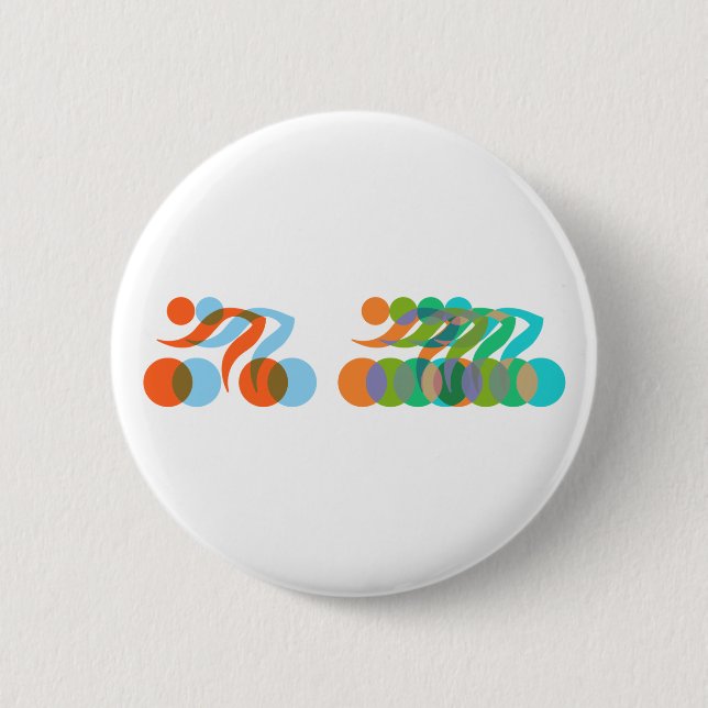 Biker freak 2 inch round button (Front)