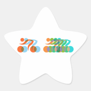 Biker freak star sticker