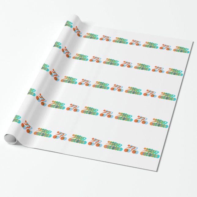 Biker freak wrapping paper (Unrolled)